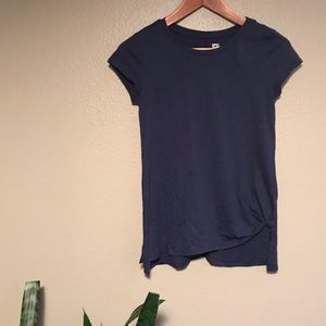 Epic Threads Navy T-shirt Tie Front Tunic NWT